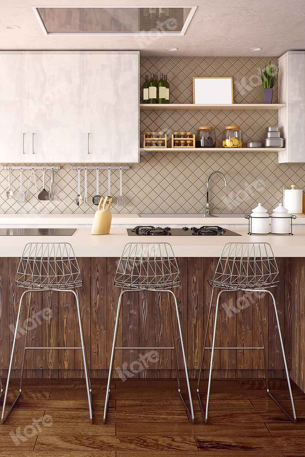 Kate Küche Innen Hintergrund Schrank von Chain Photography - Kate Backdrop.de