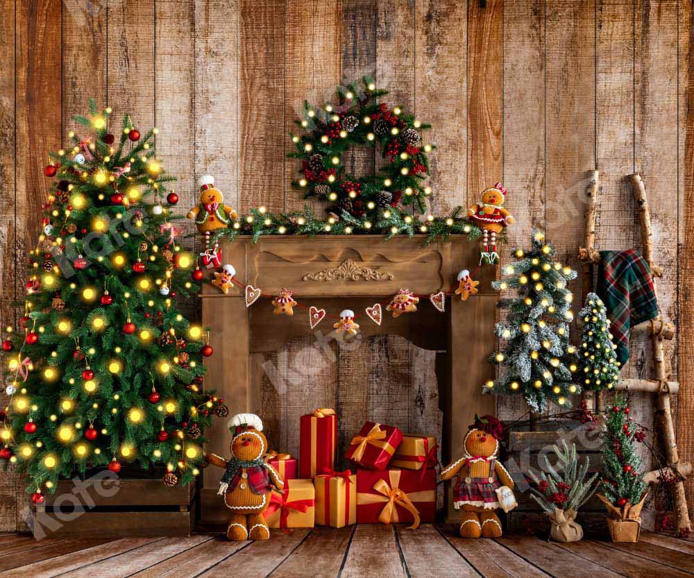 Kate Weihnachten Geschenke Hintergrund Kranz Schneemann von Emetselch - Kate Backdrop.de