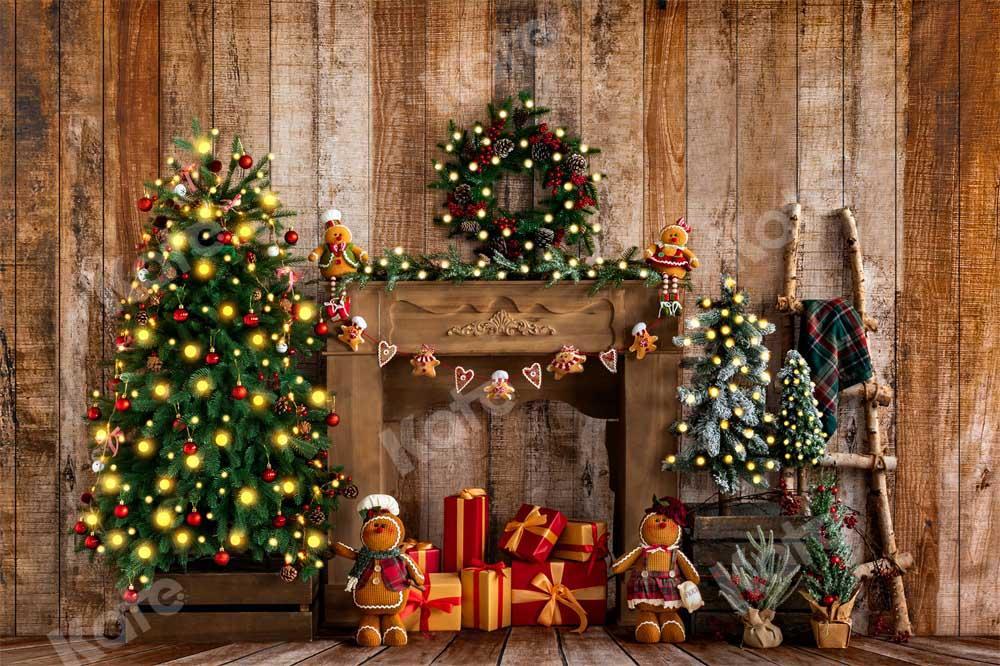 Kate Weihnachten Geschenke Hintergrund Kranz Schneemann von Emetselch - Kate Backdrop.de