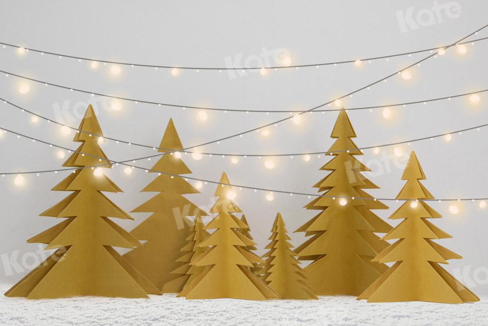 Kate Weihnachten Weihnachtsbäume Hintergrund Winter Schnee Licht von Emetselch - Kate Backdrop.de