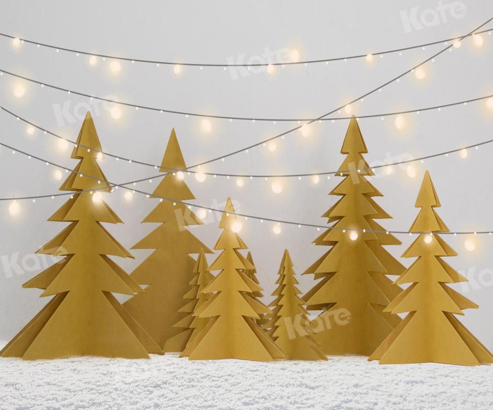 Kate Weihnachten Weihnachtsbäume Hintergrund Winter Schnee Licht von Emetselch - Kate Backdrop.de