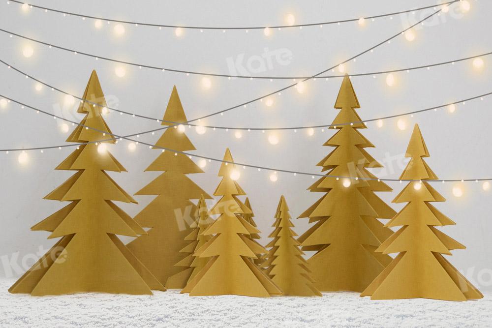 Kate Weihnachten Weihnachtsbäume Hintergrund Winter Schnee Licht von Emetselch - Kate Backdrop.de