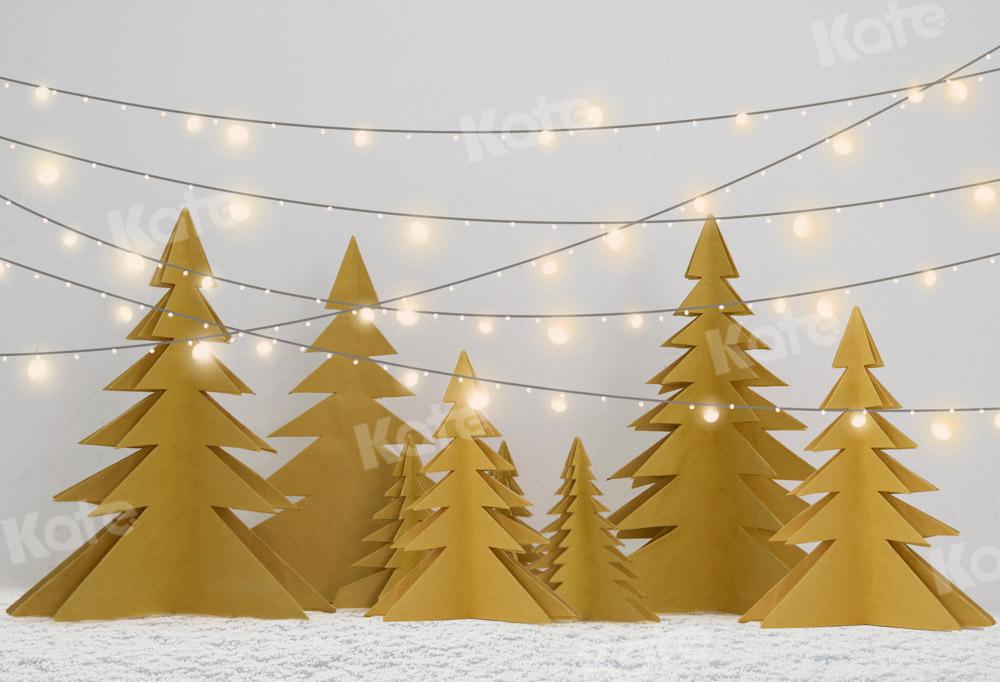 Kate Weihnachten Weihnachtsbäume Hintergrund Winter Schnee Licht von Emetselch - Kate Backdrop.de