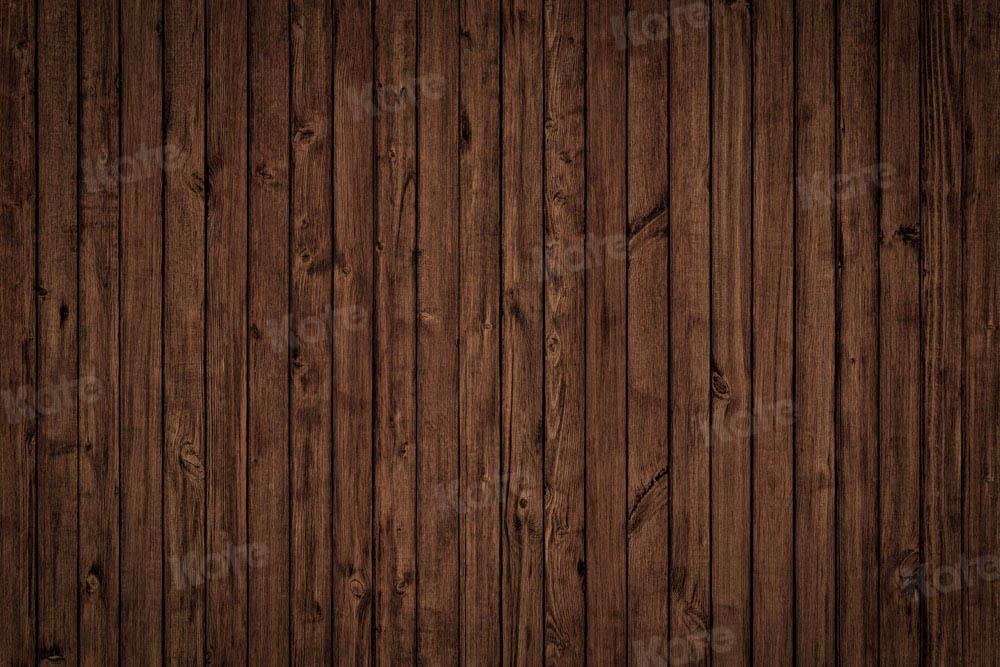 Kate Retro Holz Hintergrund Alt Dunkelbraun von Chain Photography - Kate Backdrop.de