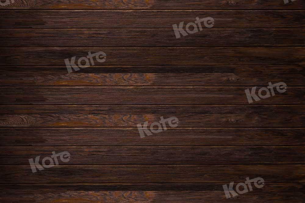 Kate Retro Holz Hintergrund Dunkelbraun von Kate - Kate Backdrop.de