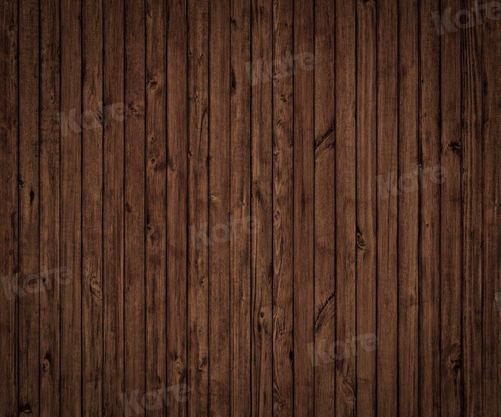 Kate Retro Holz Hintergrund Alt Dunkelbraun von Chain Photography - Kate Backdrop.de