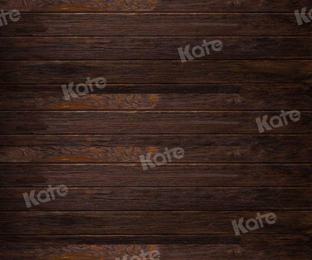 Kate Retro Holz Hintergrund Dunkelbraun von Kate - Kate Backdrop.de
