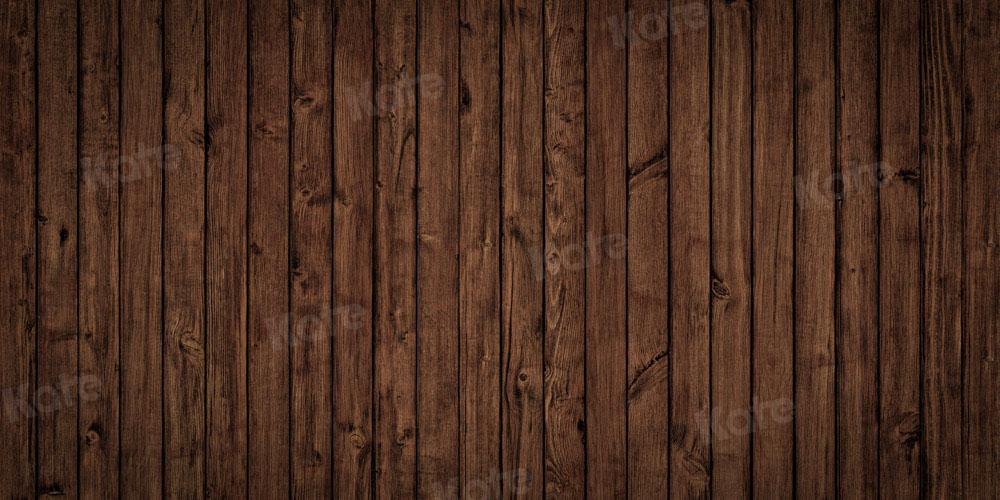 Kate Retro Holz Hintergrund Alt Dunkelbraun von Chain Photography - Kate Backdrop.de