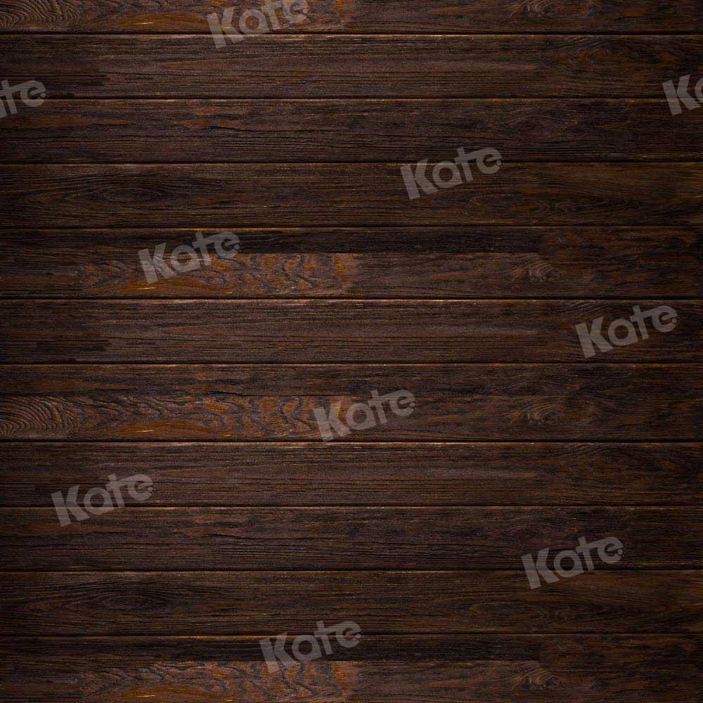 Kate Retro Holz Hintergrund Dunkelbraun von Kate - Kate Backdrop.de