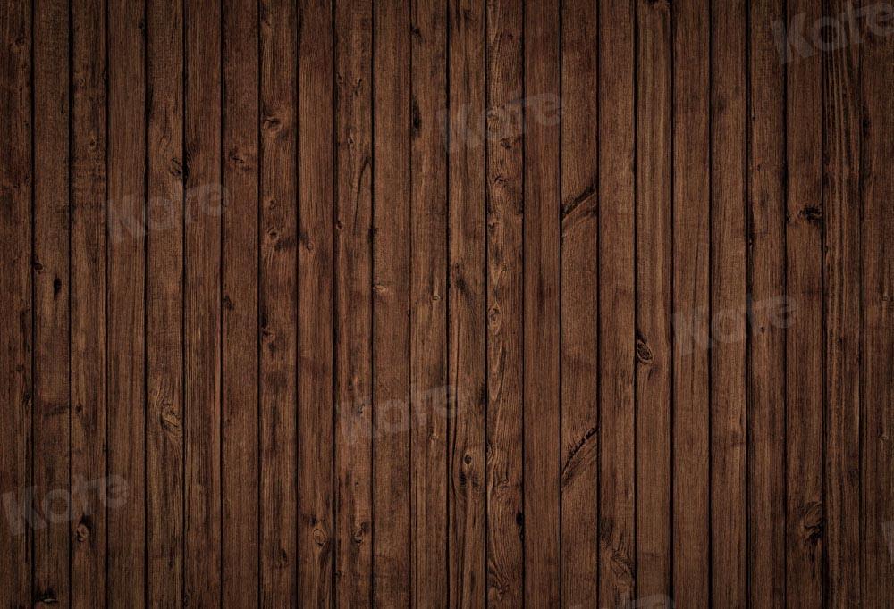 Kate Retro Holz Hintergrund Alt Dunkelbraun von Chain Photography - Kate Backdrop.de