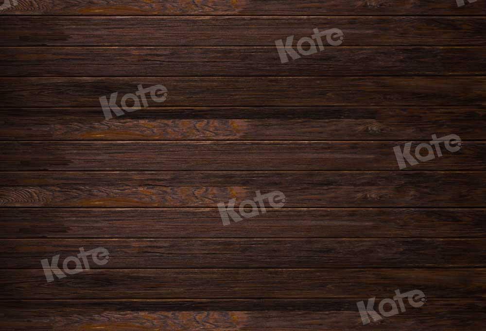 Kate Retro Holz Hintergrund Dunkelbraun von Kate - Kate Backdrop.de