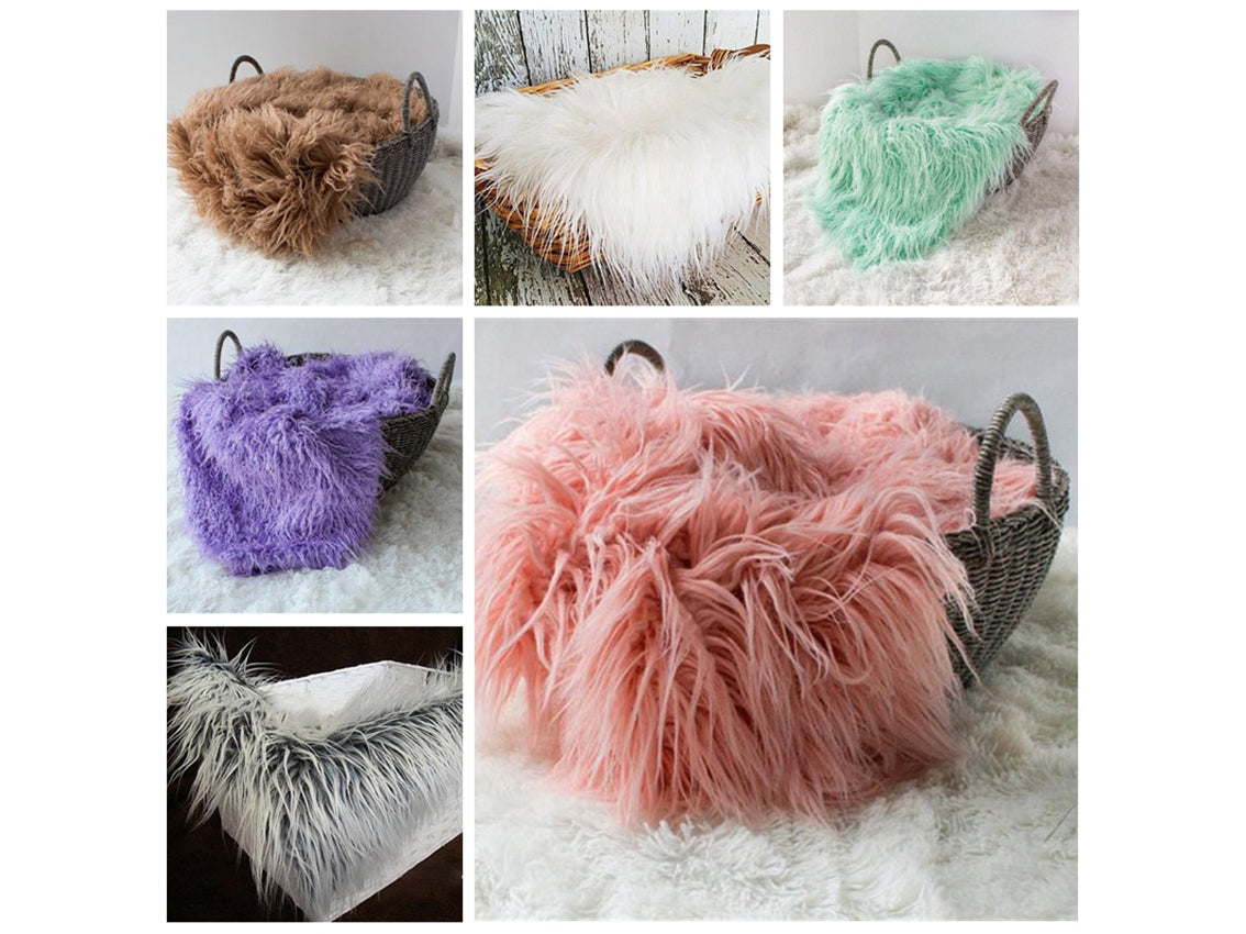 Kate Virous Farbe Lange Kunstfelldecke - Kate Backdrop.de