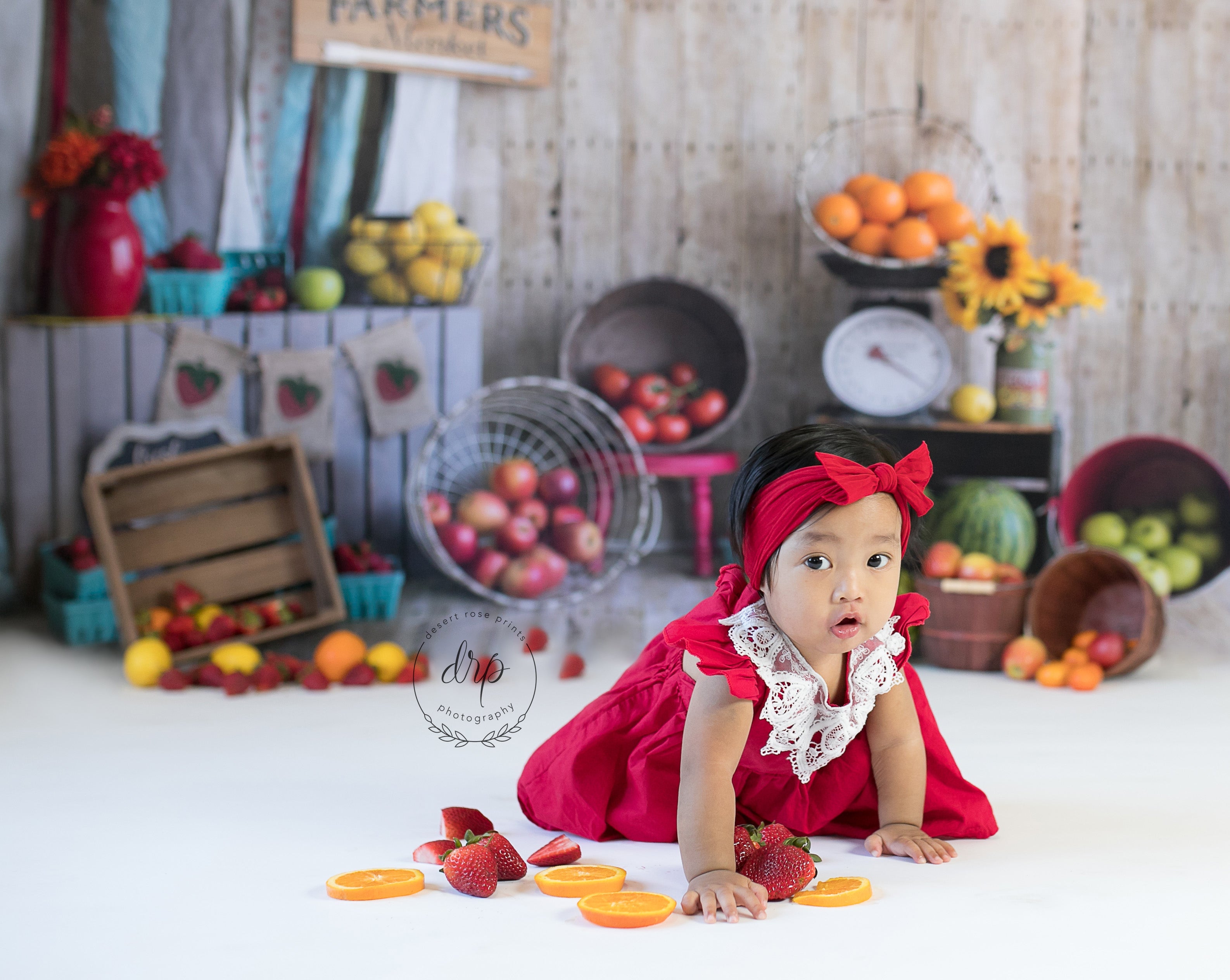 Kate Sommer Farmers Market Kulisse für Fotografie entworfen von Danette Kay Photography - Kate Backdrop.de