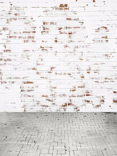 Katebackdrop:Kate White Wall With Red Brick Photo Backdrop
