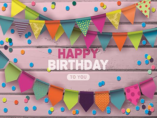 Katebackdrop:Kate Birthday Pink Children Flags Photography Backdrops