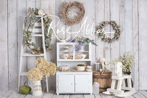 Kate Herbst Hintergrund Holz von Rose Abbas - Kate Backdrop.de