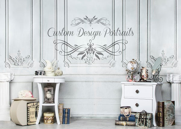 Barock Wall Pariser Stil Hintergrund