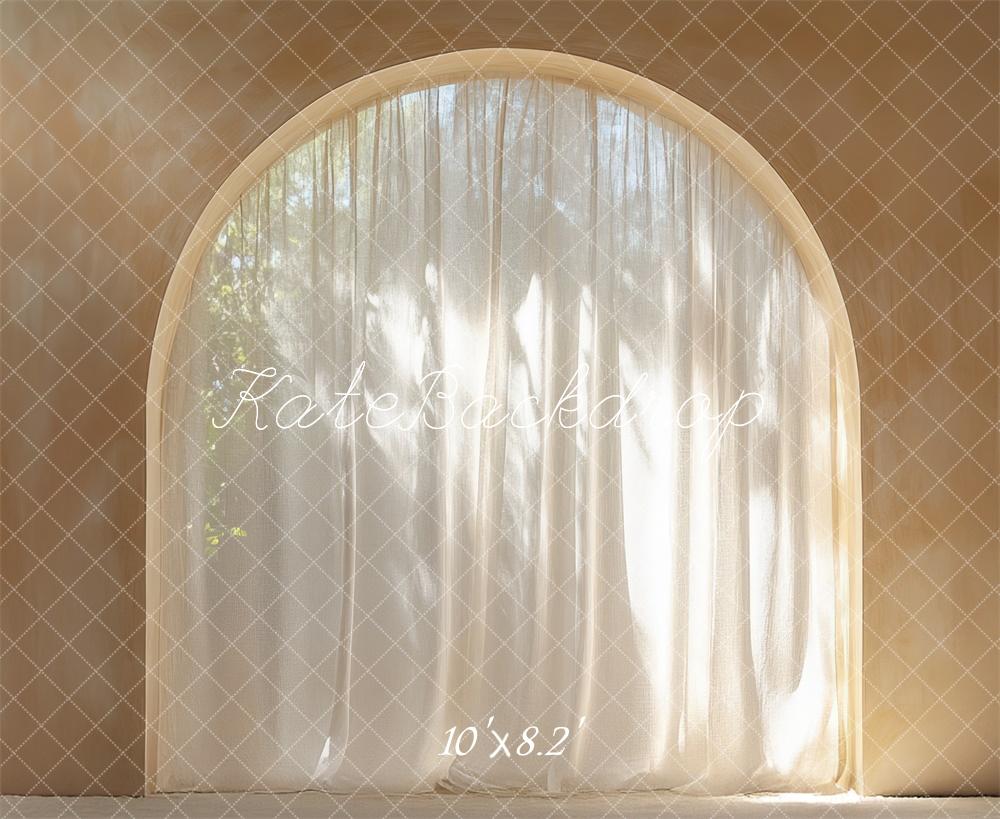 Kate Bogen Fenster Licht Beige Hintergrund Entworfen von Mini MakeBelieve - Kate Backdrop.de