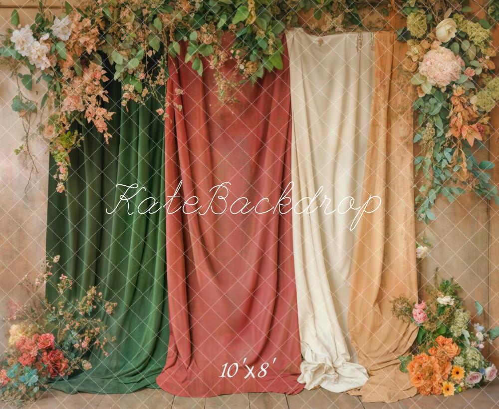 Kate Blumen Wand Stoff Elegant Fleece Hintergrund Entworfen von Emetselch - Kate Backdrop.de