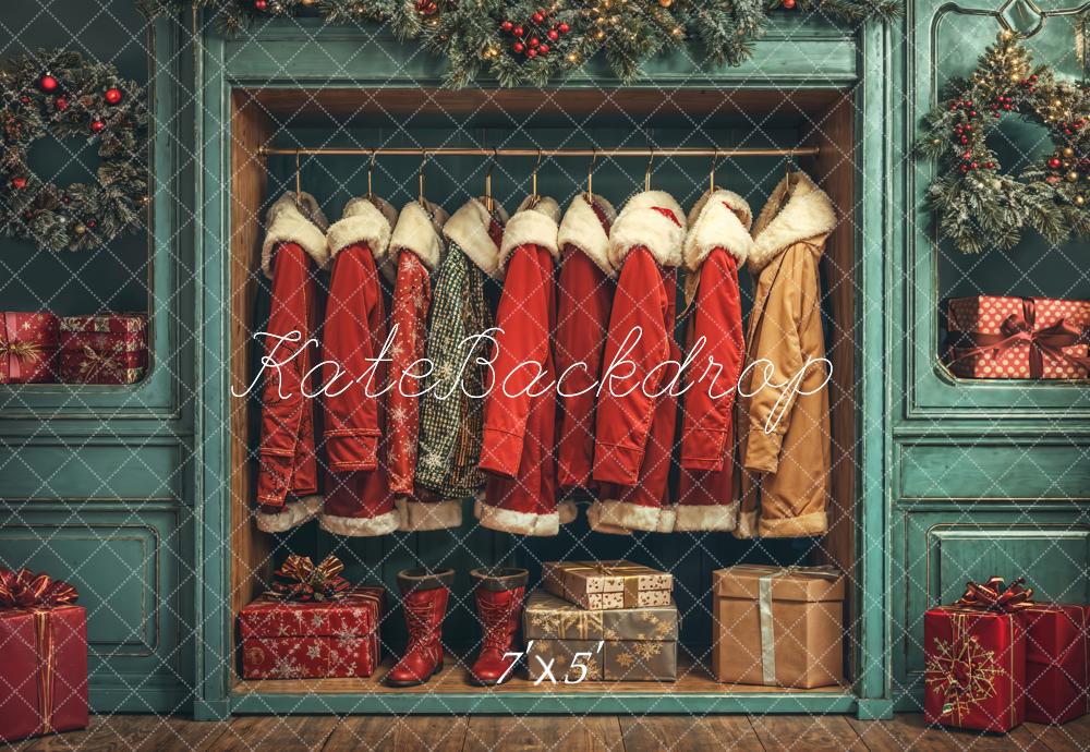 Kate Weihnachten Mäntel Geschenkboxen Vintage Hintergrund Entworfen von Emetselch