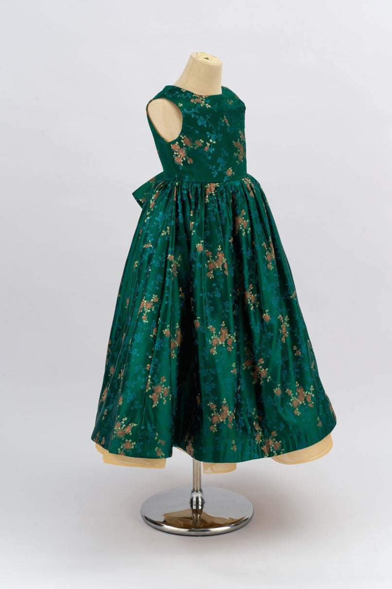 Kate Couture Grün Blumen Prinzessin Mädchen Kleid für Fotografie - Kate Backdrop.de
