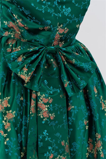 Kate Couture Grün Blumen Prinzessin Mädchen Kleid für Fotografie - Kate Backdrop.de