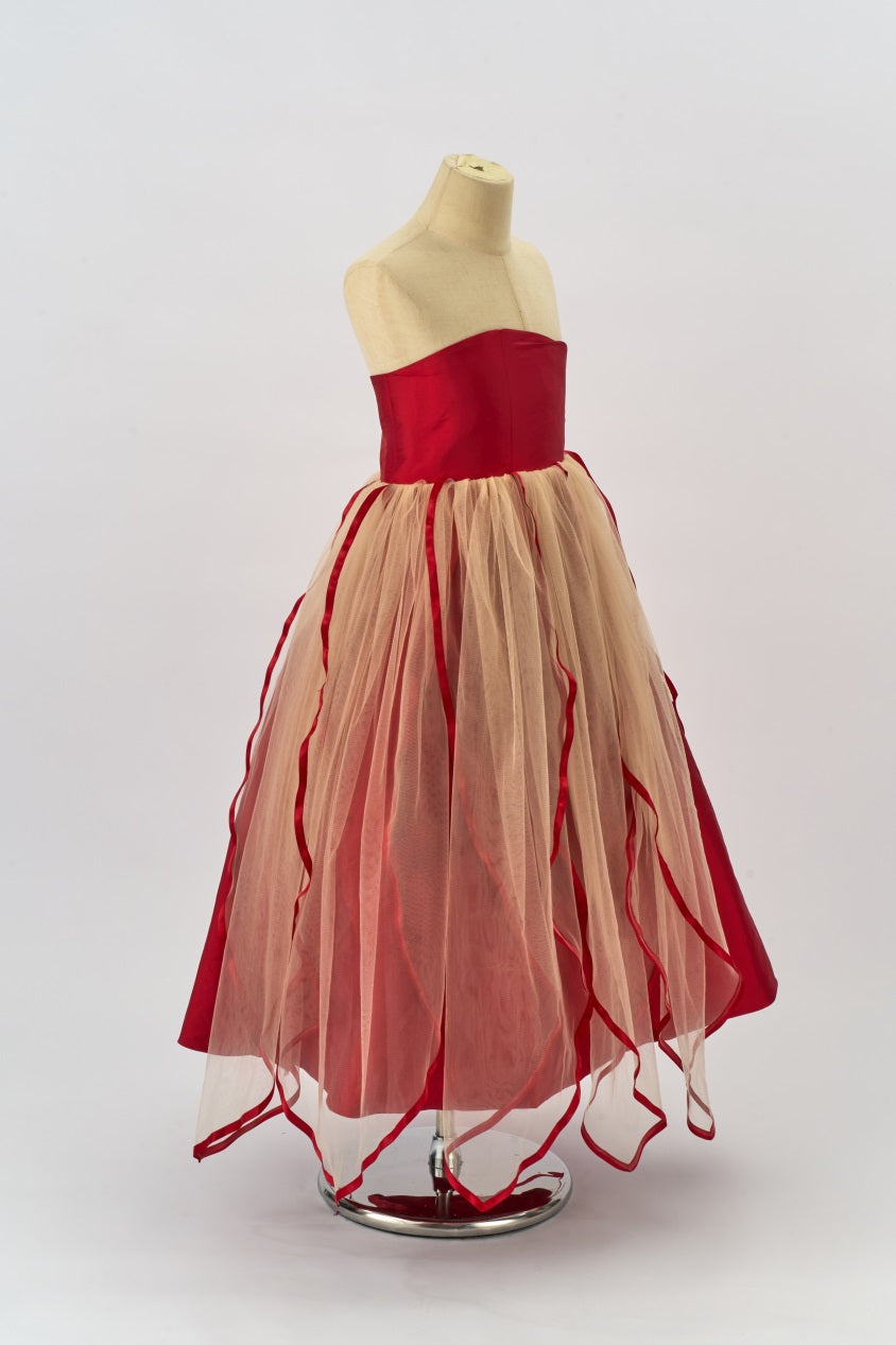 Kate Rotes mehrlagiges Tüllkleid für Mädchen für Fotografie - Kate Backdrop.de
