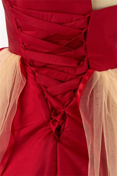 Kate Rotes mehrlagiges Tüllkleid für Mädchen für Fotografie - Kate Backdrop.de