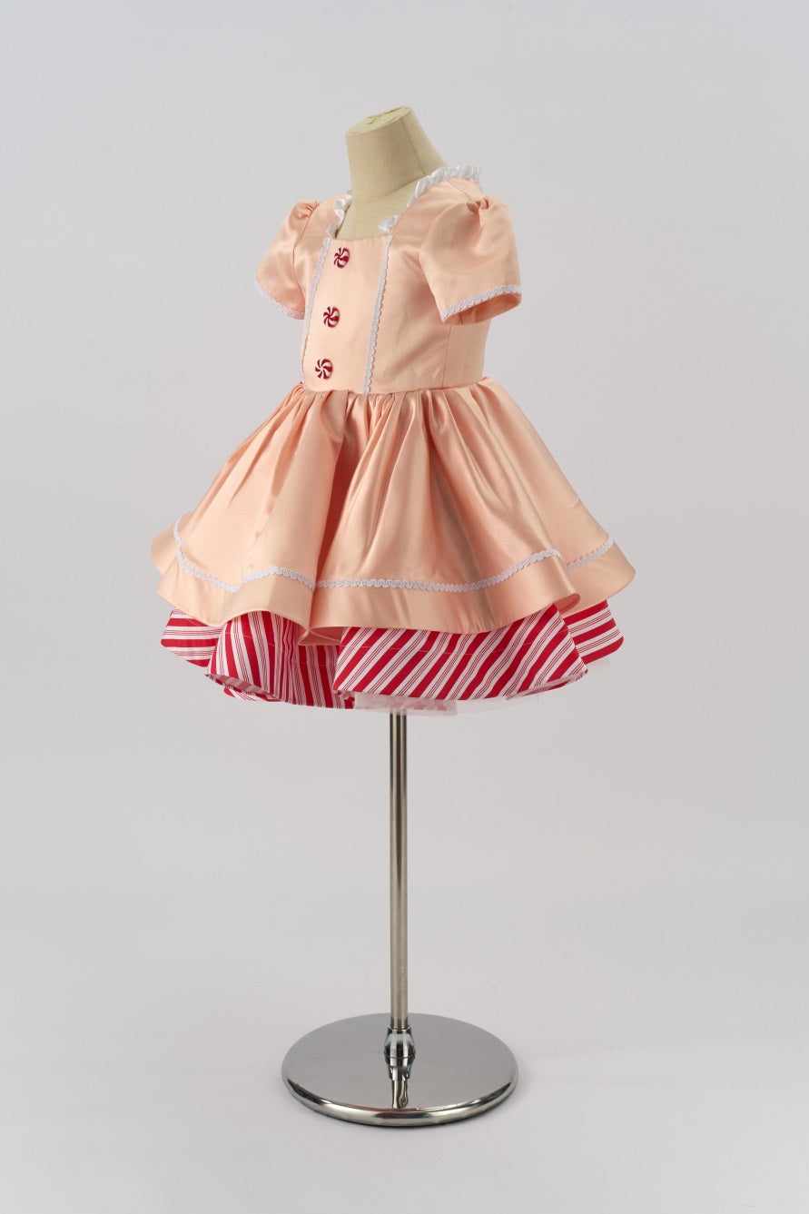 Kate Couture Rosa Weihnachten Candy Stripe Mädchen Kleid für Fotografie - Kate Backdrop.de