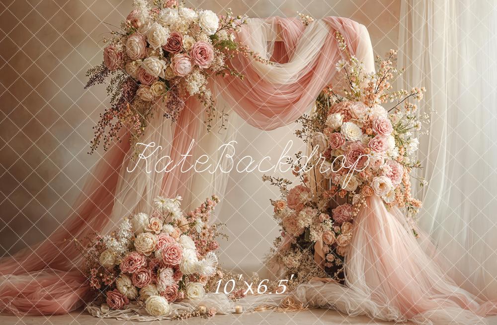 Kate Hochzeit Blumenarrangement Romantik Pastell Hintergrund Entworfen von Emetselch