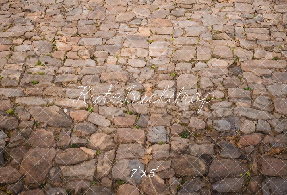 Kate Kopfsteinpflaster Stein Braun Hintergrund Entworfen von Emetselch - Kate Backdrop.de