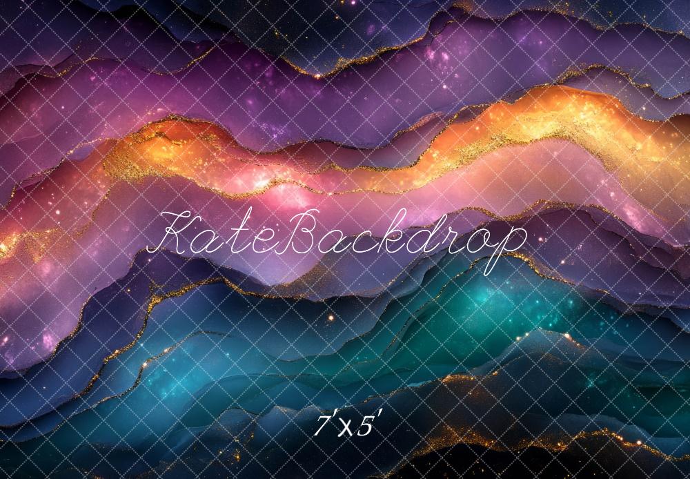 Kate Abstrakte Wellen Goldene Effekte Hintergrund Entworfen von Mini MakeBelieve - Kate Backdrop.de