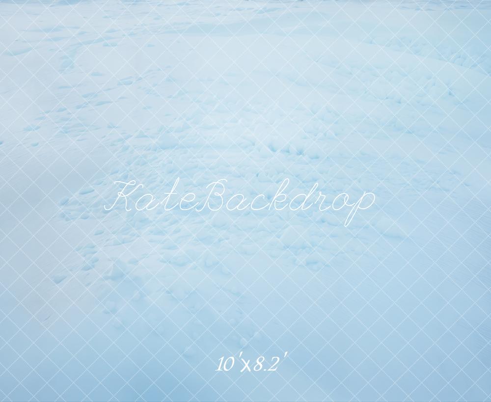 Kate Winter Schnee Textur Blau Hintergrund Entworfen von Kate Image - Kate Backdrop.de