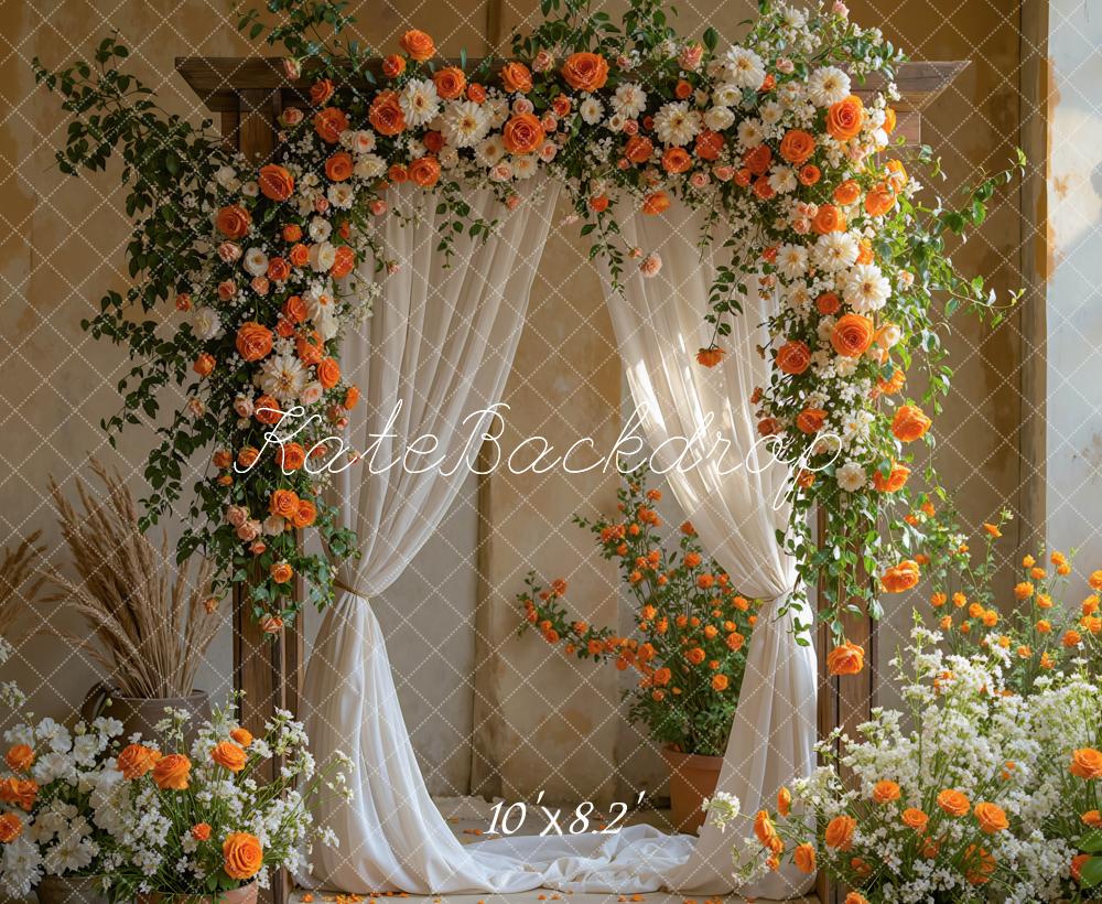 Kate Hochzeit Blumen Bogen Vintage Hintergrund Entworfen von Mini MakeBelieve