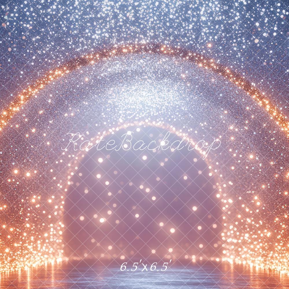Kate Abstrakt Glitzer Bogen Golden Hintergrund Entworfen von Mini MakeBelieve - Kate Backdrop.de