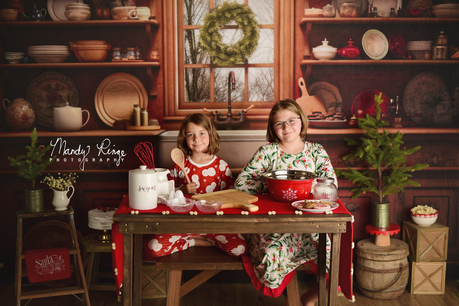 Kate Gemütliche Weihnachten Küche Hintergrund von Mandy Ringe Fotograf