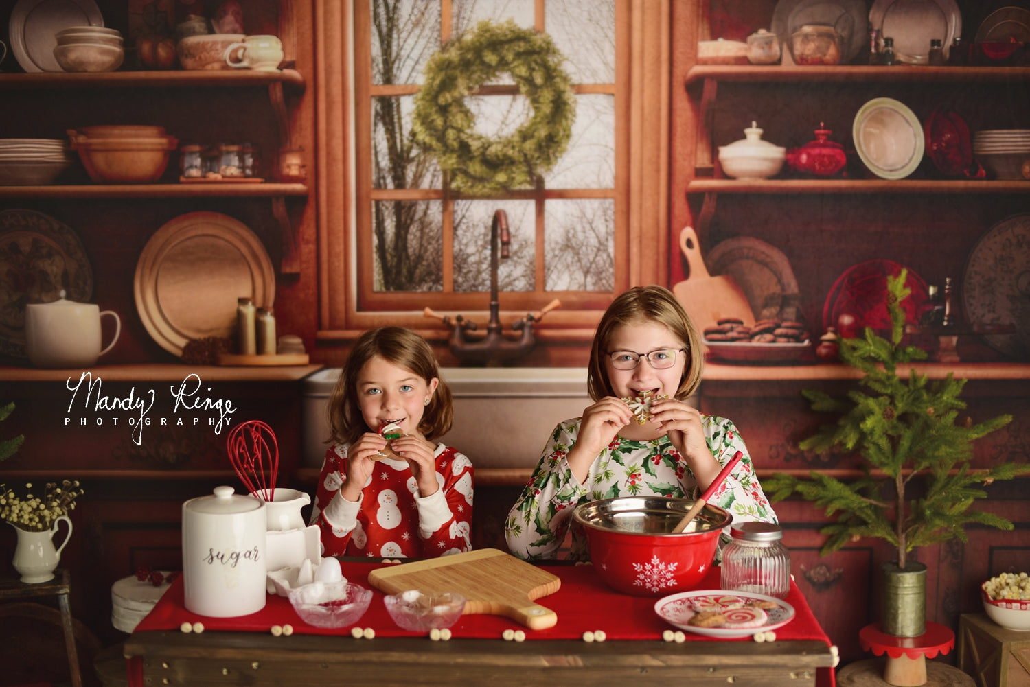 Kate Gemütliche Weihnachten Küche Hintergrund von Mandy Ringe Fotograf - Kate Backdrop.de