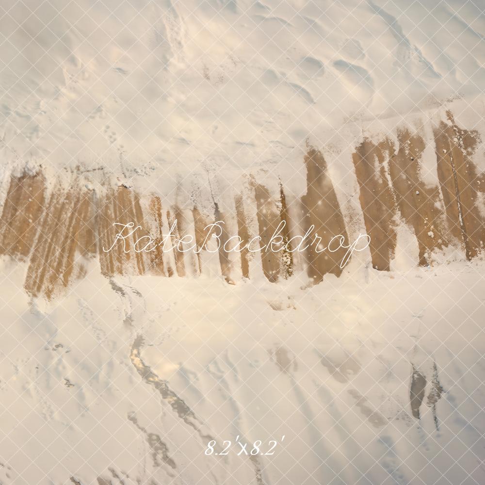 Kate Winter Holz Struktur Schnee Hintergrund Entworfen von Kate Image - Kate Backdrop.de