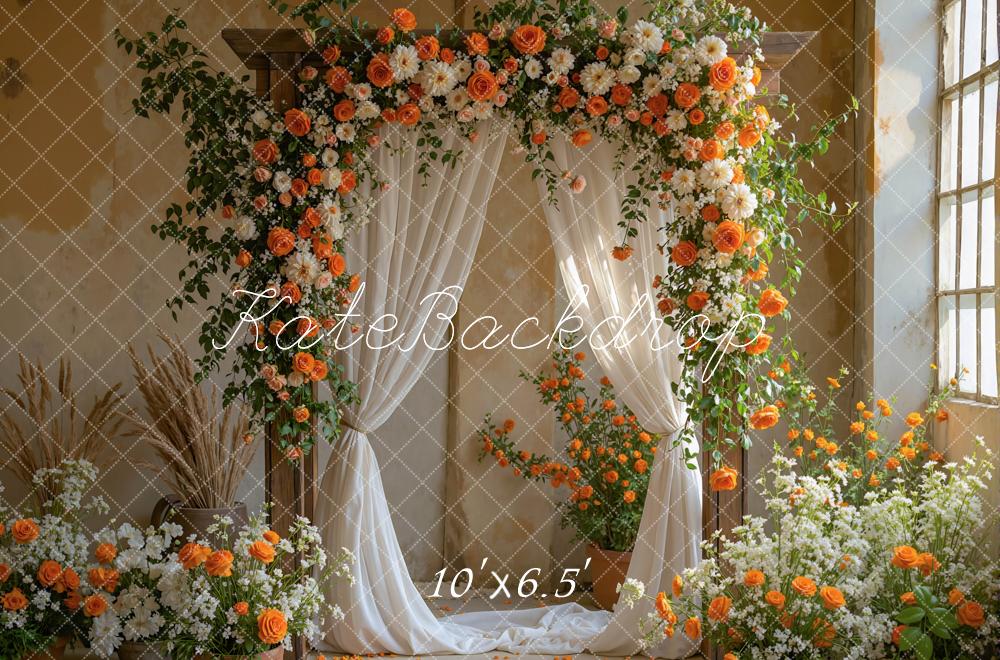 Kate Hochzeit Blumen Bogen Vintage Hintergrund Entworfen von Mini MakeBelieve