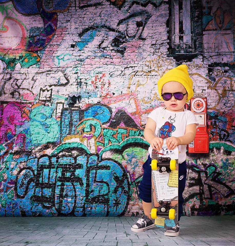 Super Sale-B Kate Gebrochene Wände für Kinder Graffiti Fotografie Hintergründe