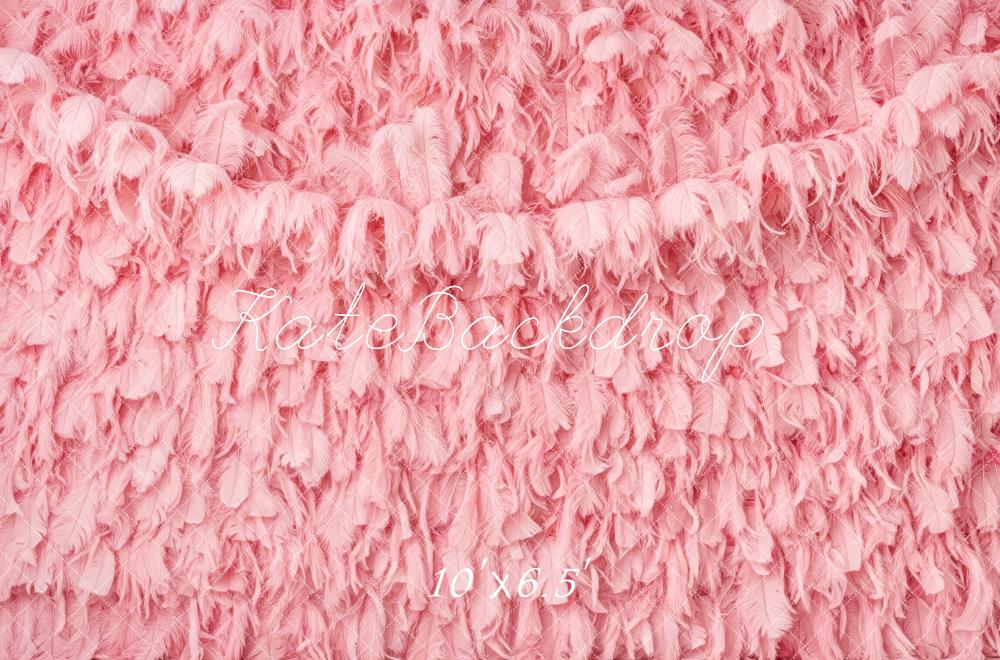 Kate Rosa Federn Textur Hintergrund Entworfen von Patty Roberts