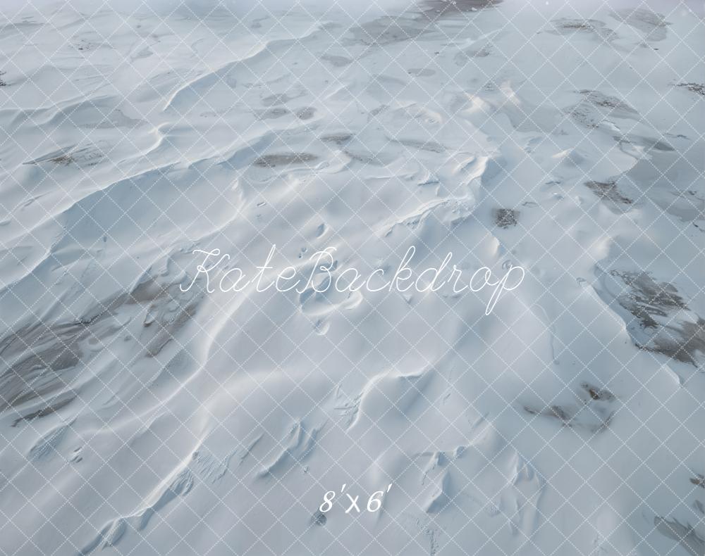 Kate Winter Schnee Boden Weiß Fleece Hintergrund Entworfen von Kate Image