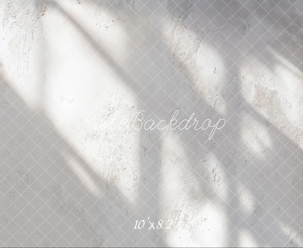 Kate Weiß Wand Lichtspiel Minimalistisch Fleece Hintergrund Entworfen von Emetselch