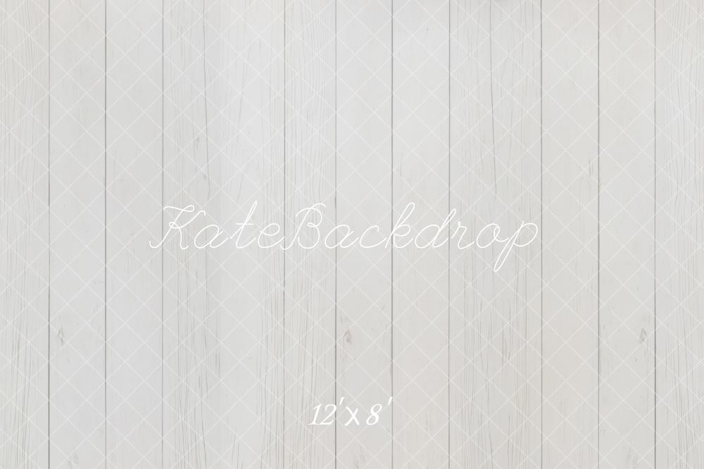 Kate Holz Bretter Weiß Minimalistisch Fleece Hintergrund Entworfen von Kate Image - Kate Backdrop.de