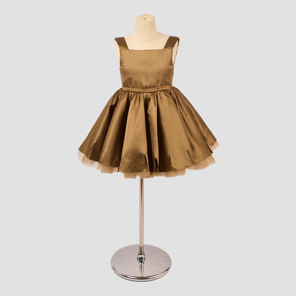 Kate Einfaches und Elegantes Satin-Kinderkleid für Fotografie - Kate Backdrop.de