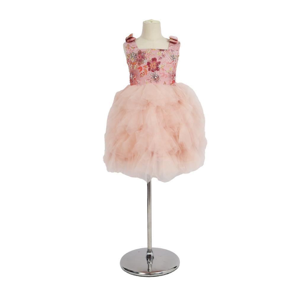 Kate Rosa Blumenprinzessin Kinderkleid - Kate Backdrop.de