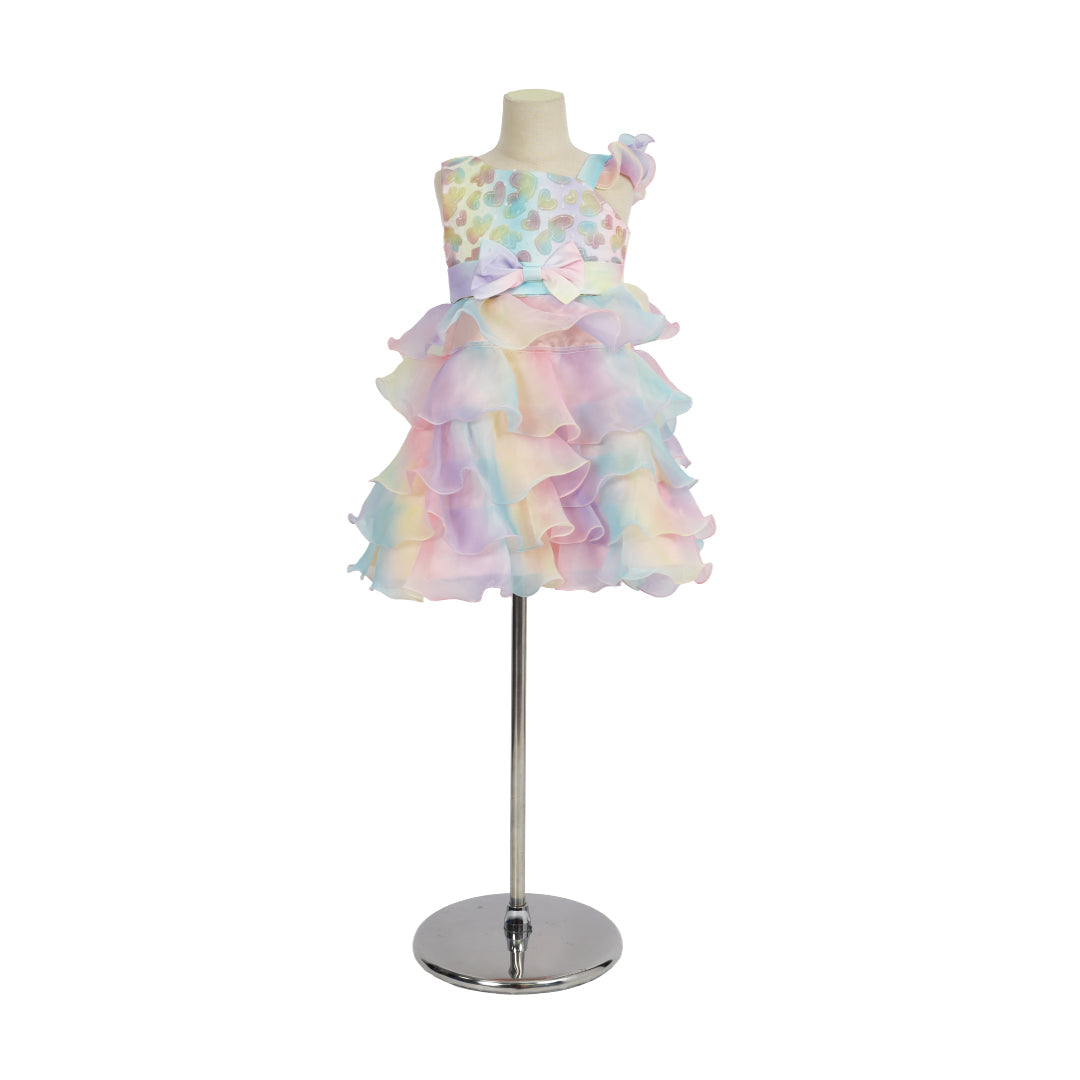 Kate Geburtstag Riesenrad Buntes Prinzessinnen-Kinderkleid mit Brille - Kate Backdrop.de