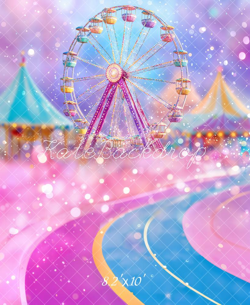 Kate Jahrmarkt Riesenrad Zelt Pastell Hintergrund Entworfen von Emetselch