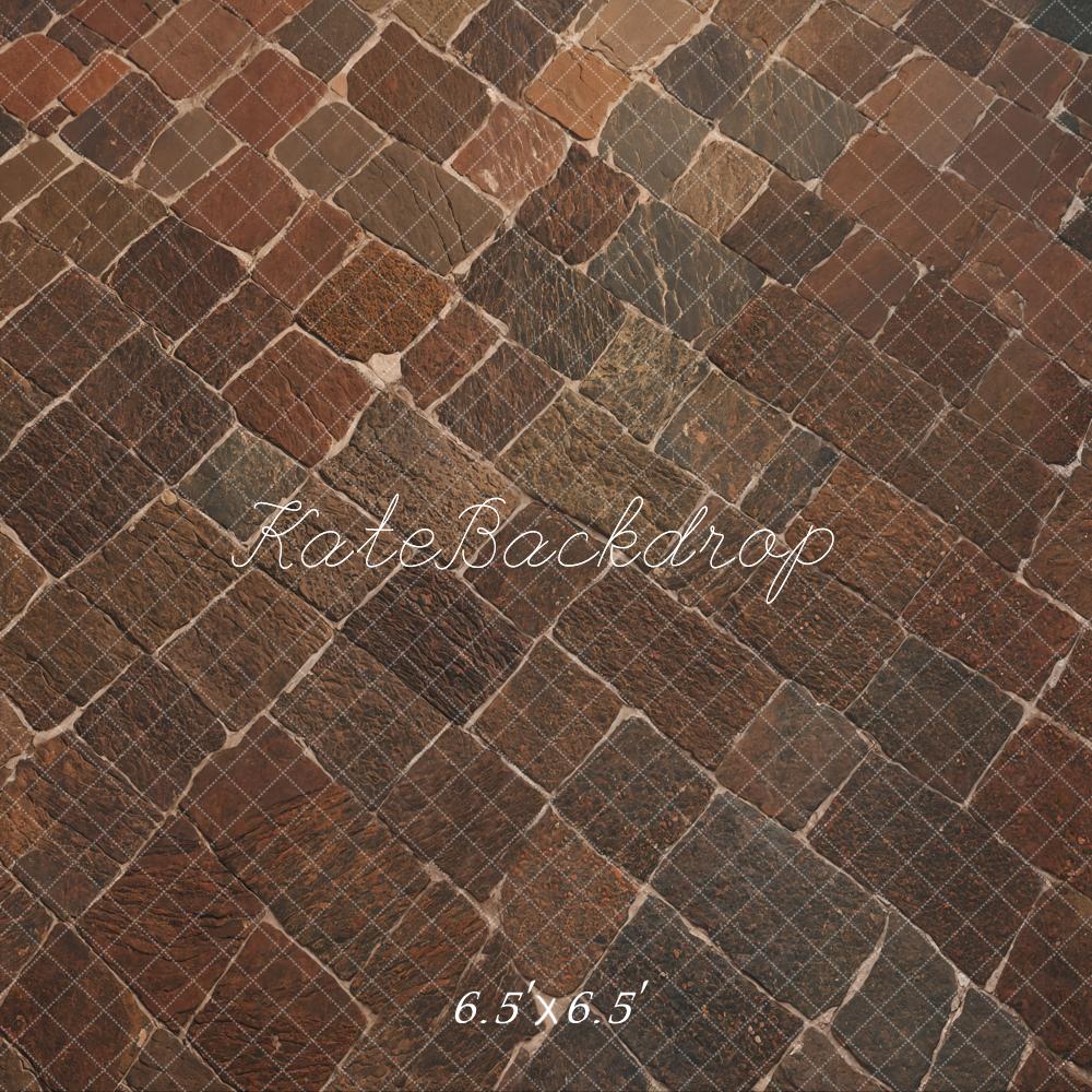 Kate Kopfsteinpflaster Stein Textur Braun Hintergrund Entworfen von Kate Image - Kate Backdrop.de