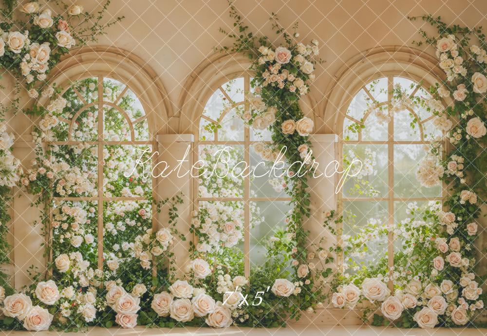 Kate Hochzeit Fenster Rosen Romantisch Hintergrund Entworfen von Emetselch